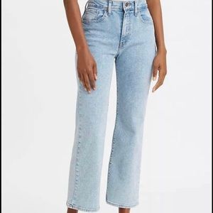 Levi high waisted cropped flare jeans